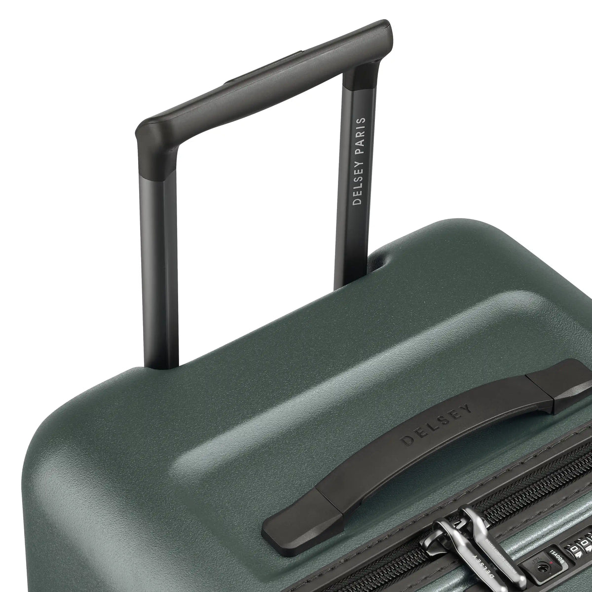 Delsey Turenne 2.0 Large Trunk Spinner in Green — detail view # color_Green
