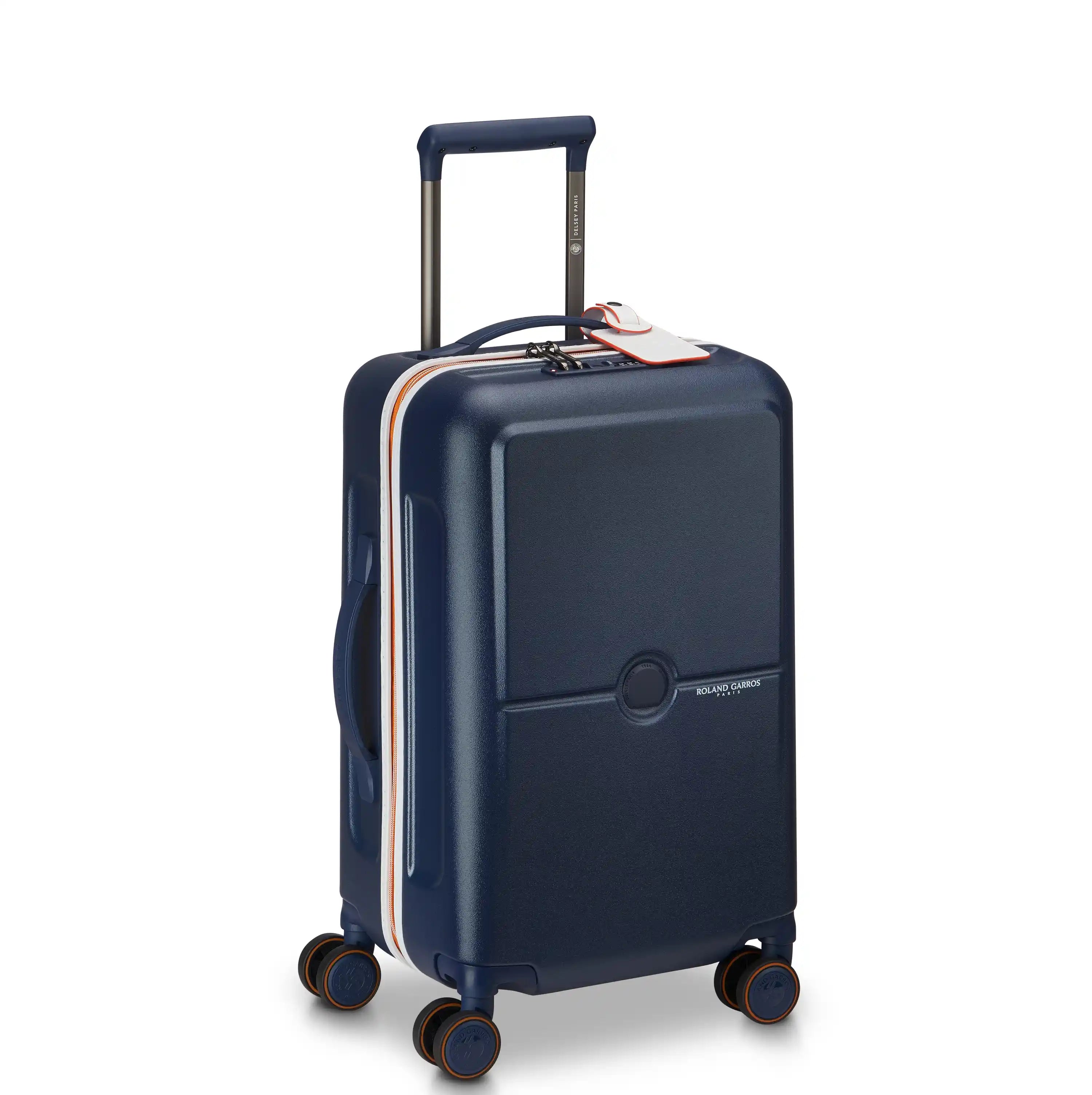 Delsey Turenne 2.0 Carry-On Spinner in Roland-Garros Limited Edition — angle view 2 # color_Roland-Garros Limited Edition