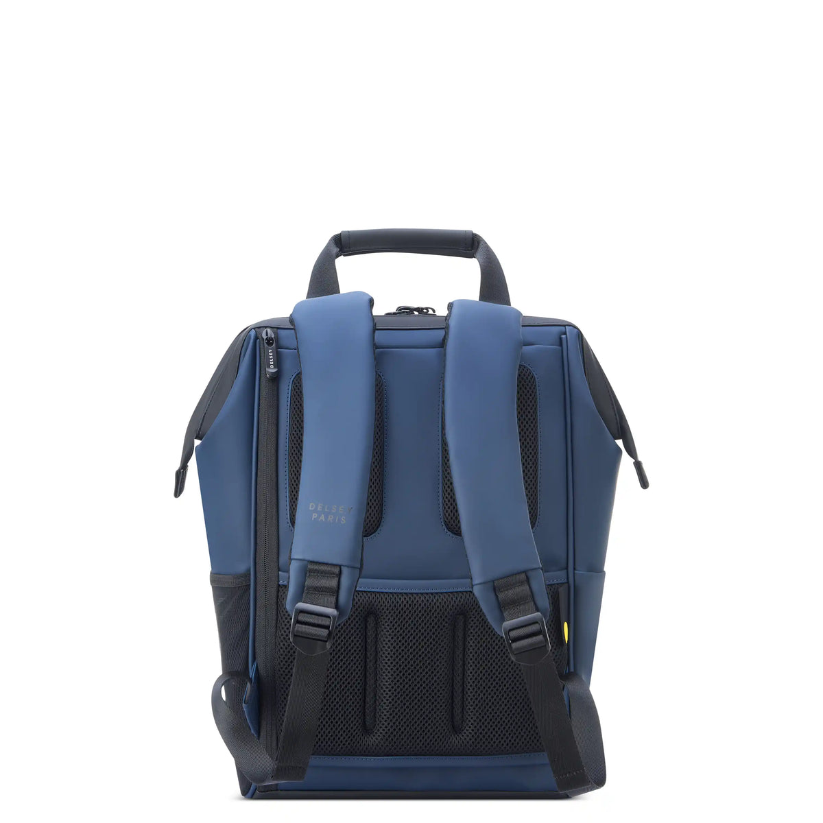 Delsey Turenne Soft Laptop Backpack Tote in Navy — back view # color_Navy