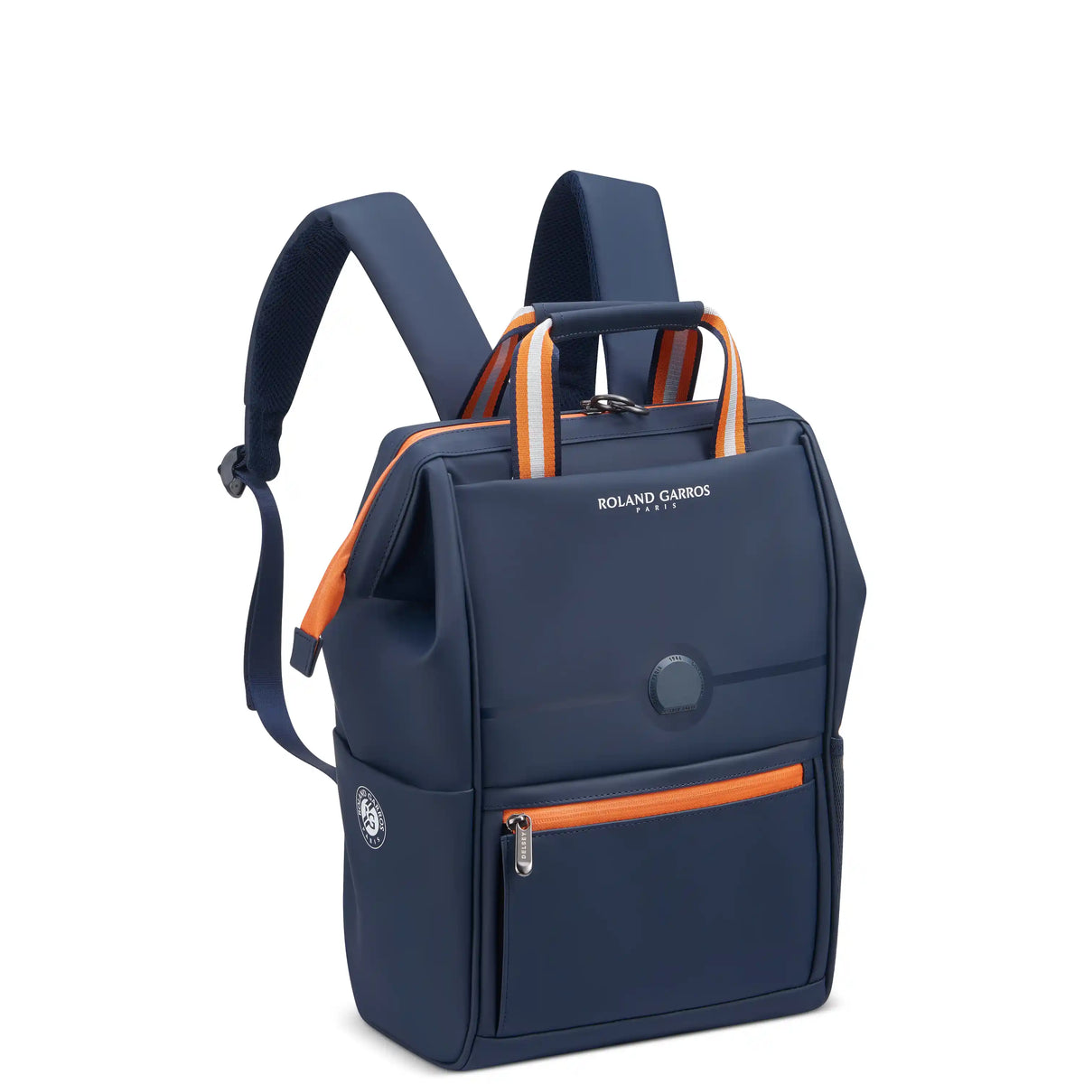 Delsey Turenne Soft Laptop Backpack Tote in Roland-Garros Limited Edition — angle view 2 # color_Roland-Garros Limited Edition