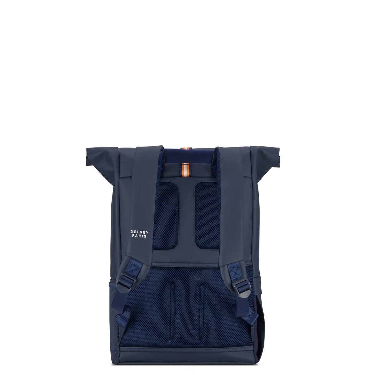 Delsey Turenne Soft Rolltop Backpack in Roland-Garros Limited Edition — back view