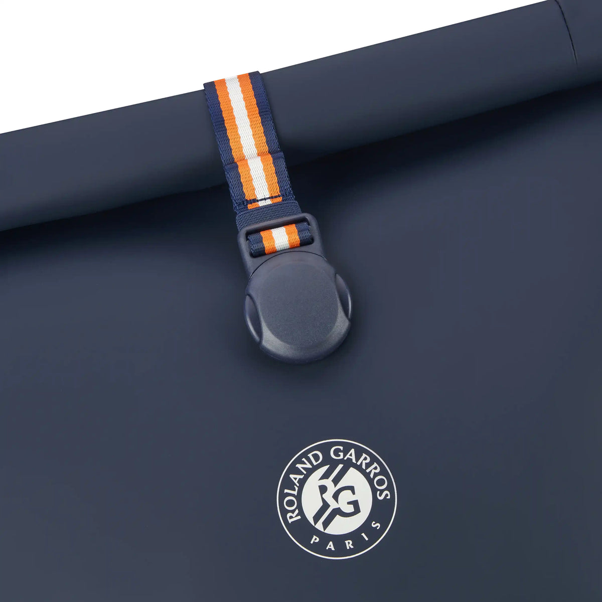 Delsey Turenne Soft Rolltop Backpack in Roland-Garros Limited Edition — detail view