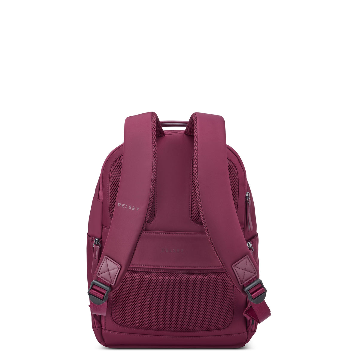 Delsey Victoire 15.6-Inch Laptop Backpack in Burgundy — back view