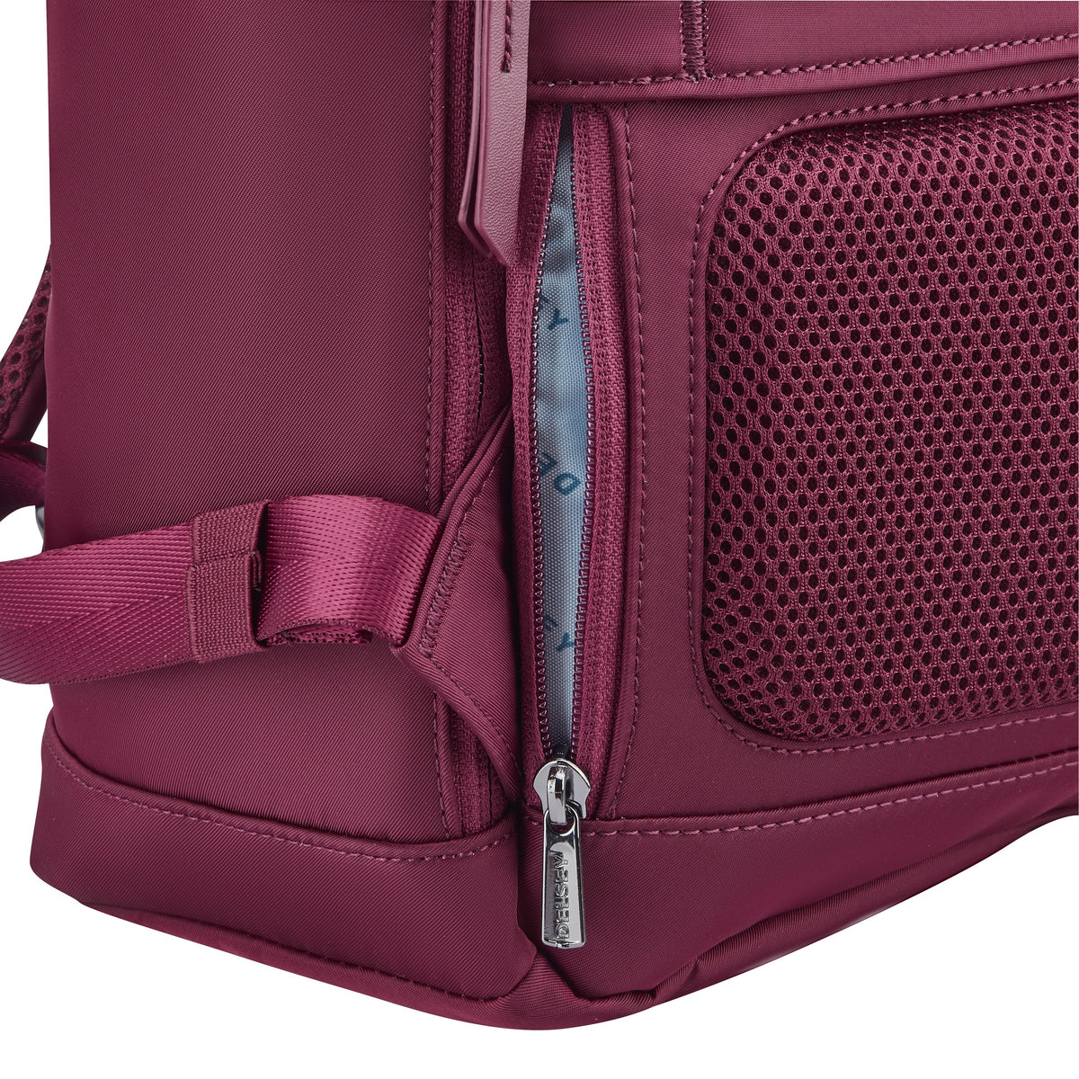 Delsey Victoire 15.6-Inch Laptop Backpack in Burgundy — detail view 4