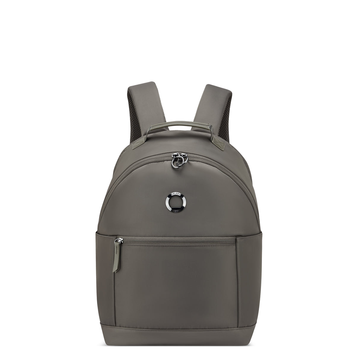 Delsey Victoire 15.6-Inch Laptop Backpack in Taupe — front view