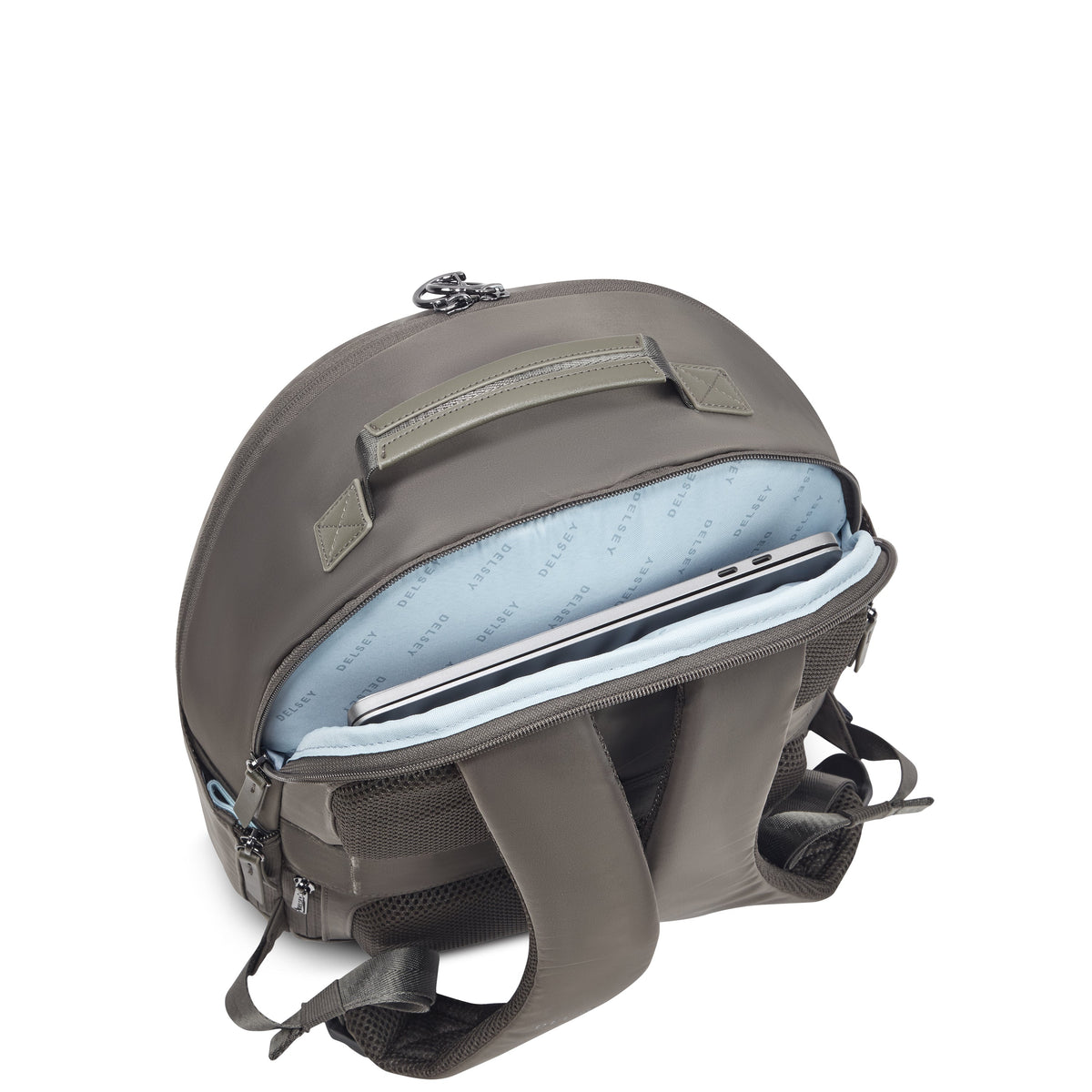 Delsey Victoire 15.6-Inch Laptop Backpack in Taupe — interior view 2