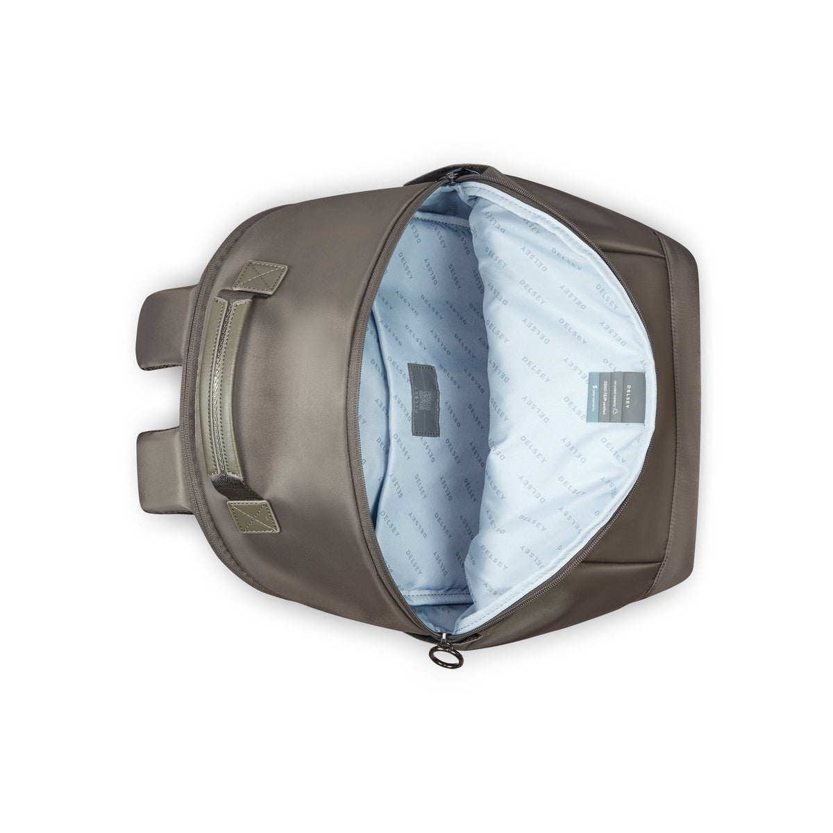 Delsey Victoire 15.6-Inch Laptop Backpack in Taupe — interior view 3