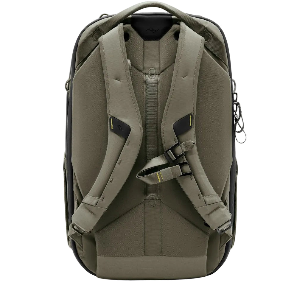 Peak Design Travel Backpack 2-in-1 40L in Stone — back view