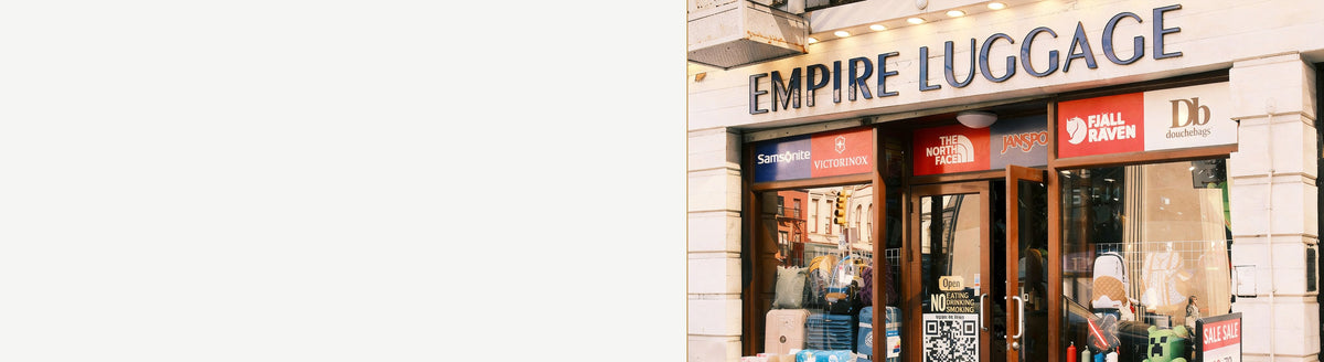 The Empire Luggage storefront at 414 Broadway in SoHo, New York