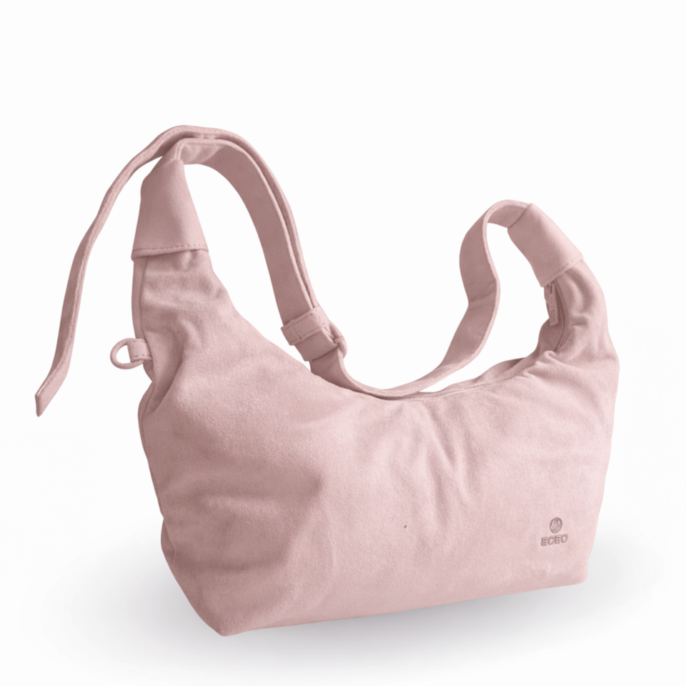 BoBo Crossbody Bag in Pink - suede