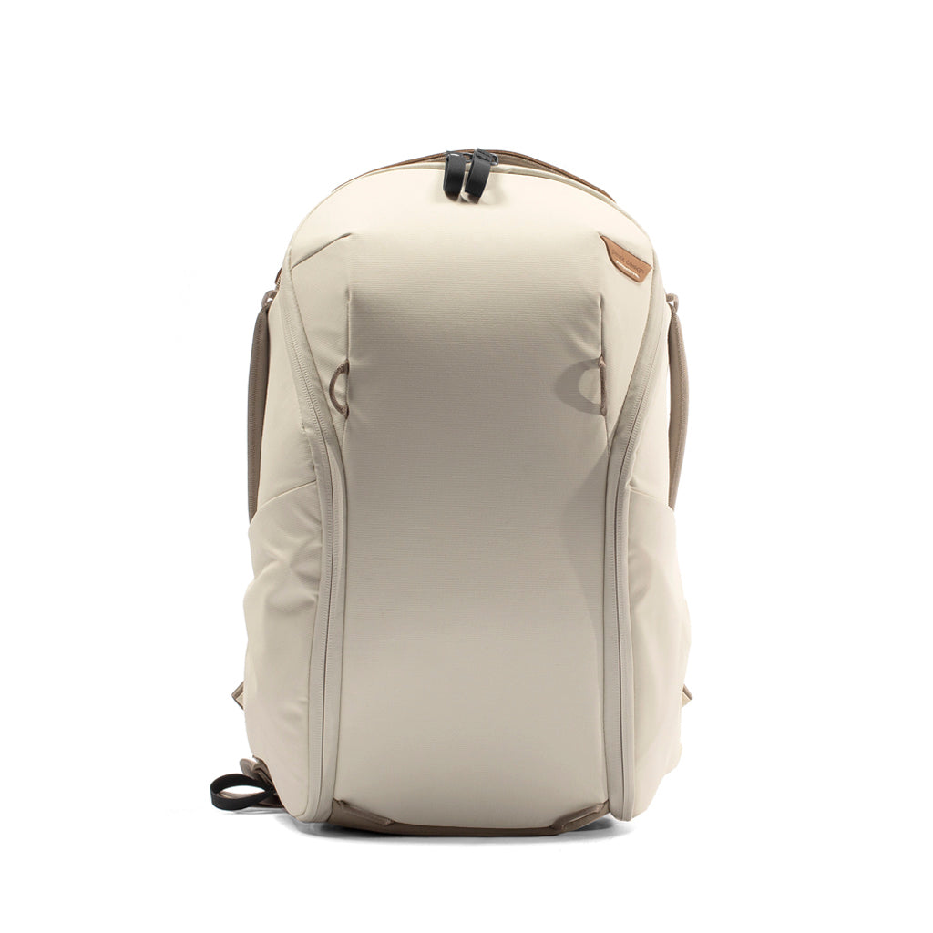 Peak Design Everyday Backpack Zip 15L in Bone — front view # color_Bone