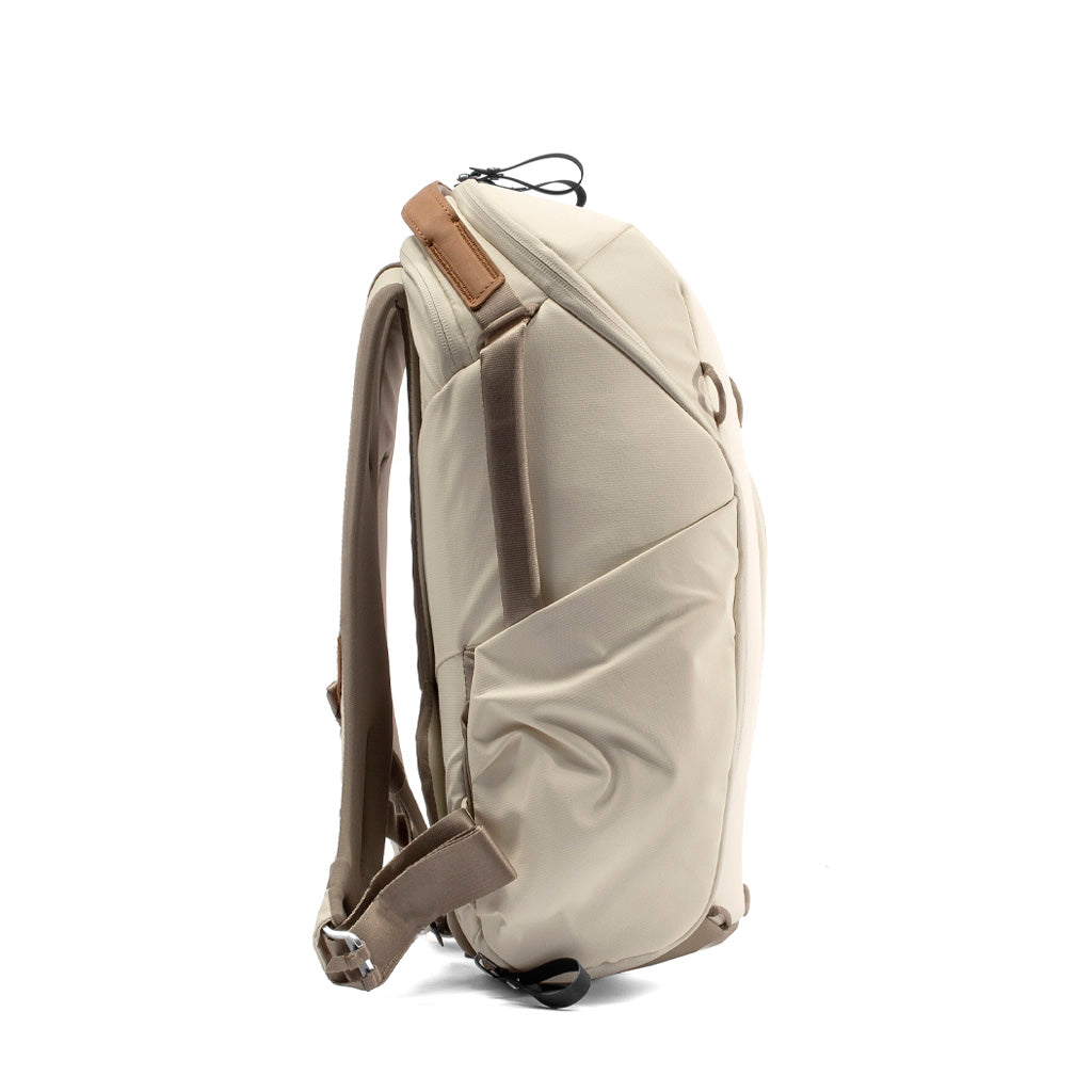 Peak Design Everyday Backpack Zip 15L in Bone — angle view 3 # color_Bone