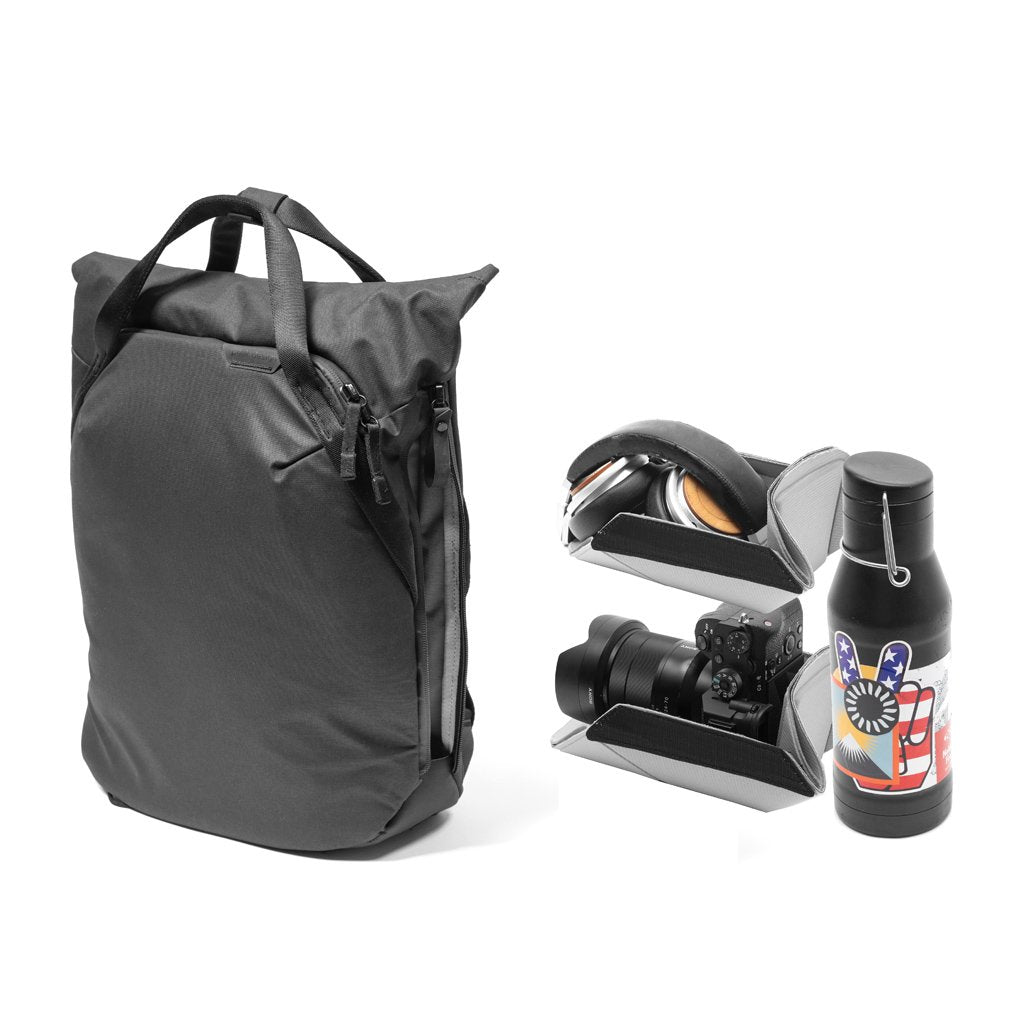 Peak Design Everyday Totepack 20L in Black — interior view # color_Black