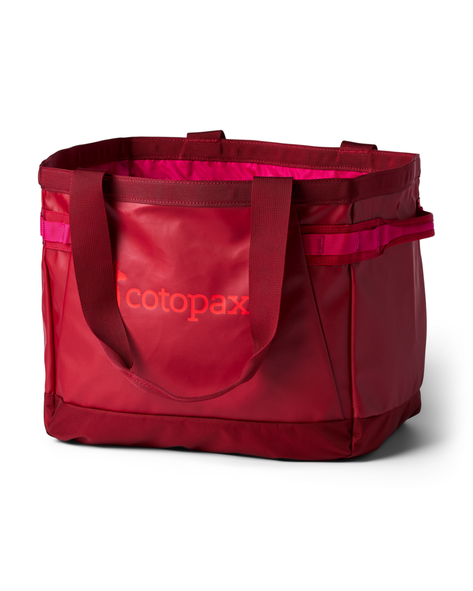 Cotopaxi Allpa 30L Gear Hauler Tote in Crimson — front view