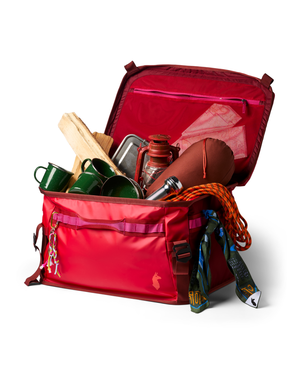 Cotopaxi Allpa 60L Gear Hauler Box in Spicy — angle view 3