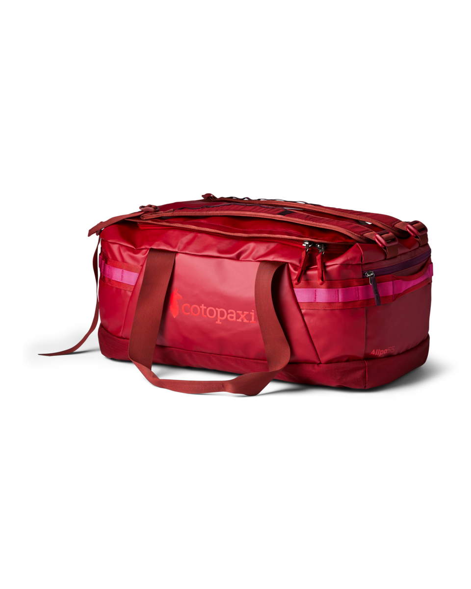 Cotopaxi Allpa Getaway 55L Duffel in Crimson — back view