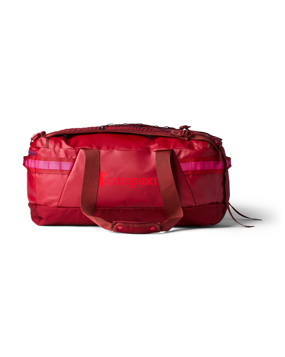 Cotopaxi Allpa Getaway 55L Duffel in Crimson — front view