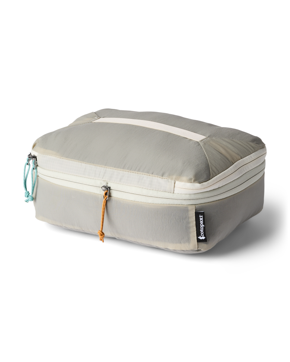 Cotopaxi Cubo 12L Expandable Packing Cube in Mineral — front view
