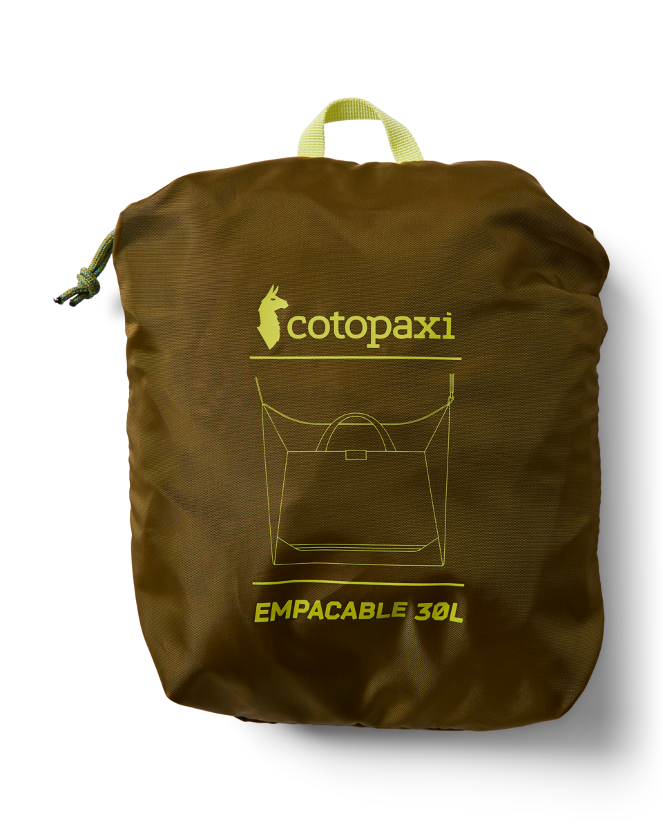 Cotopaxi Empacable 30L Tote in Log Cabin — angle view 3
