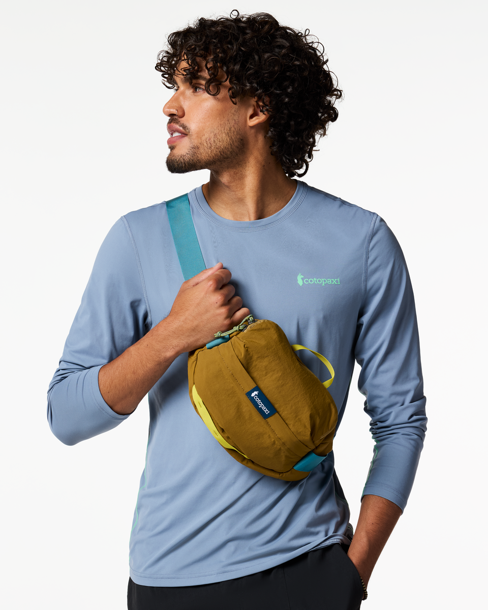 Cotopaxi Empacable 3L Sling in Log Cabin — detail view