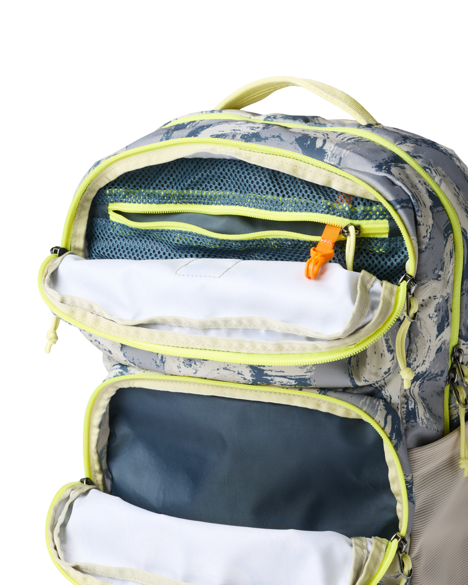 Cotopaxi Tasra 16L Backpack in Brush Clouds Slate — interior view