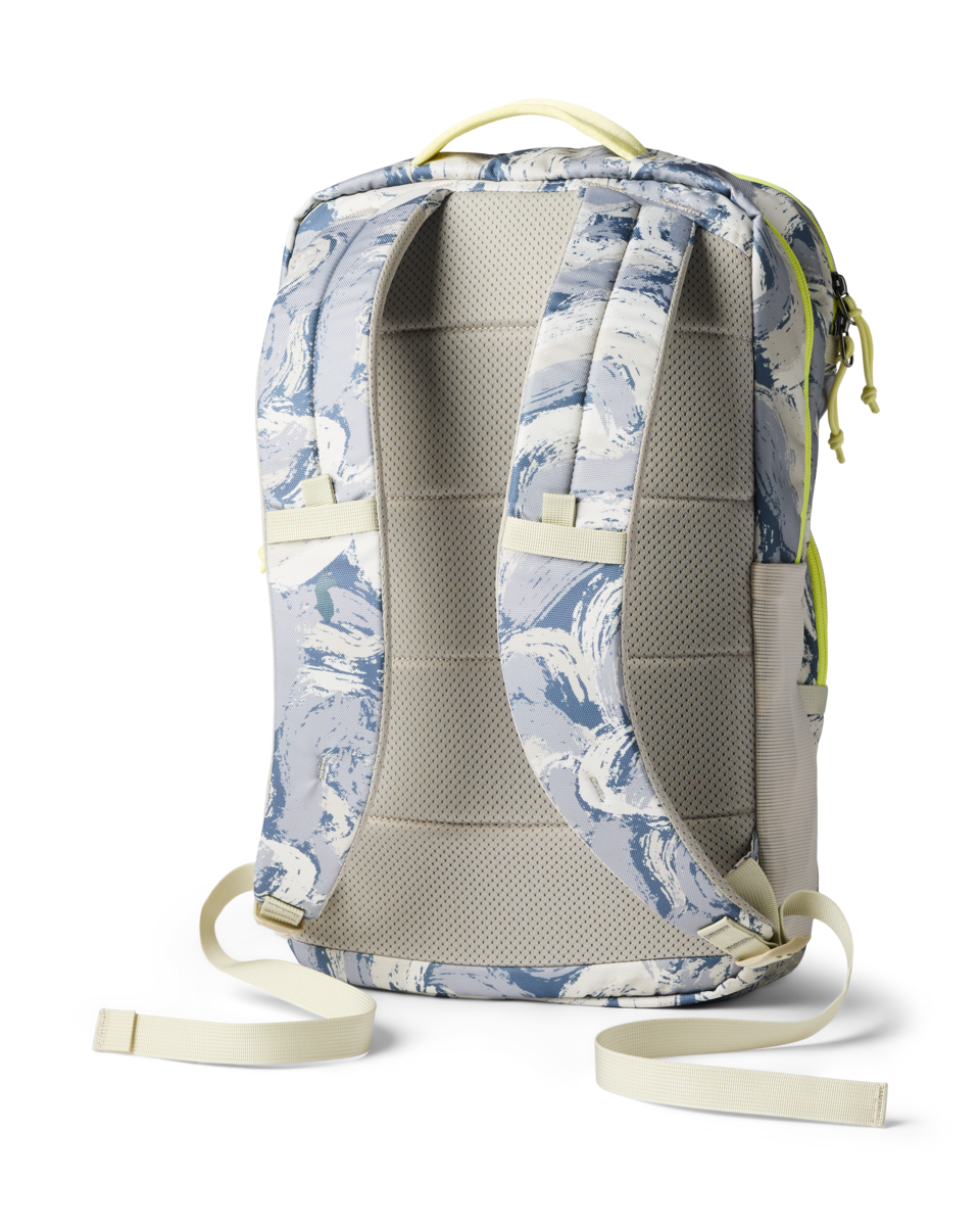 Cotopaxi Tasra 16L Backpack in Brush Clouds Slate — back view