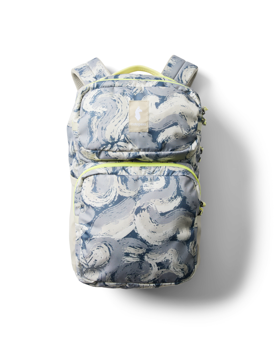 Cotopaxi Tasra 16L Backpack in Brush Clouds Slate — angle view