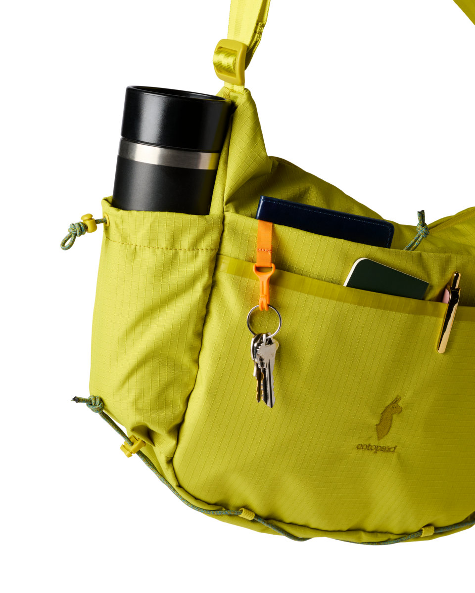 Cotopaxi Viaje 12L Shoulder Bag in Citron — angle view 3