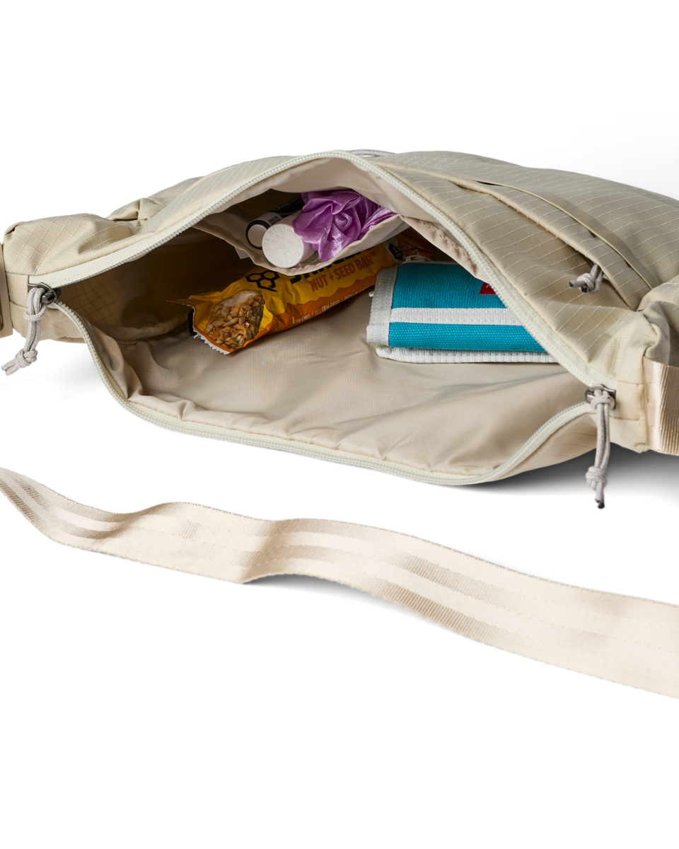 Cotopaxi Viaje 9L Shoulder Bag in Mineral — detail view