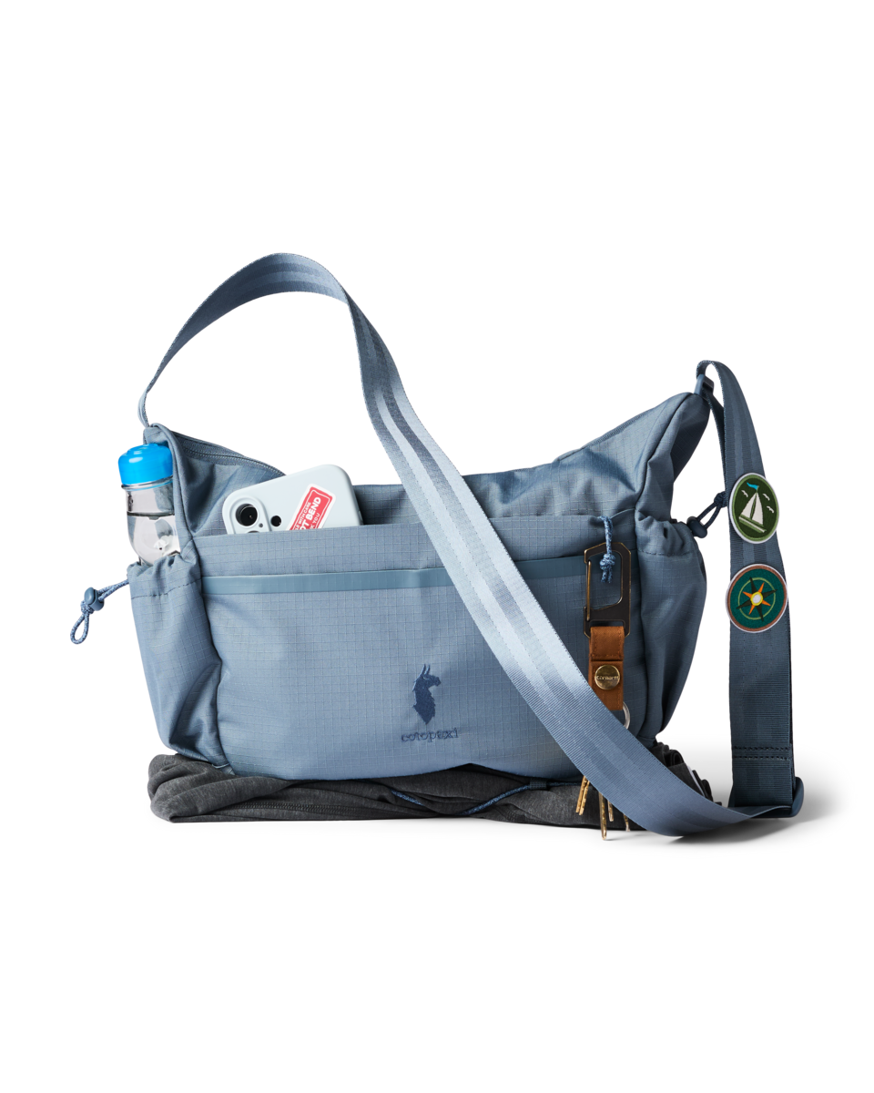 Cotopaxi Viaje 9L Shoulder Bag in Slate — front view