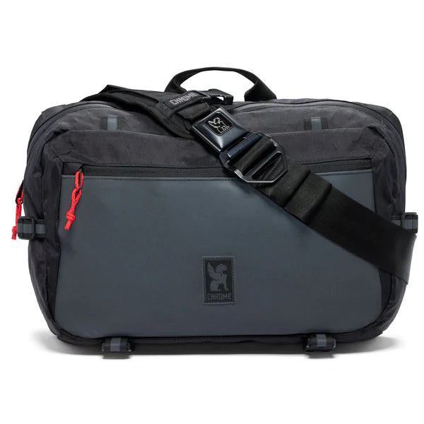 Chrome Industries Kadet Max 15L sling bag – graphic print colorway, three-quarter view