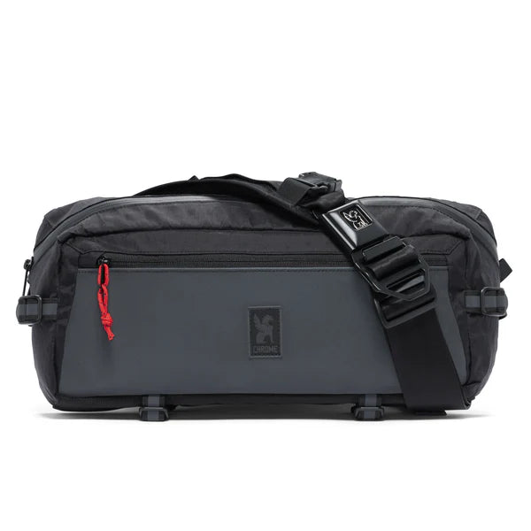 Chrome Industries Kadet 9L sling bag – olive green, three-quarter view