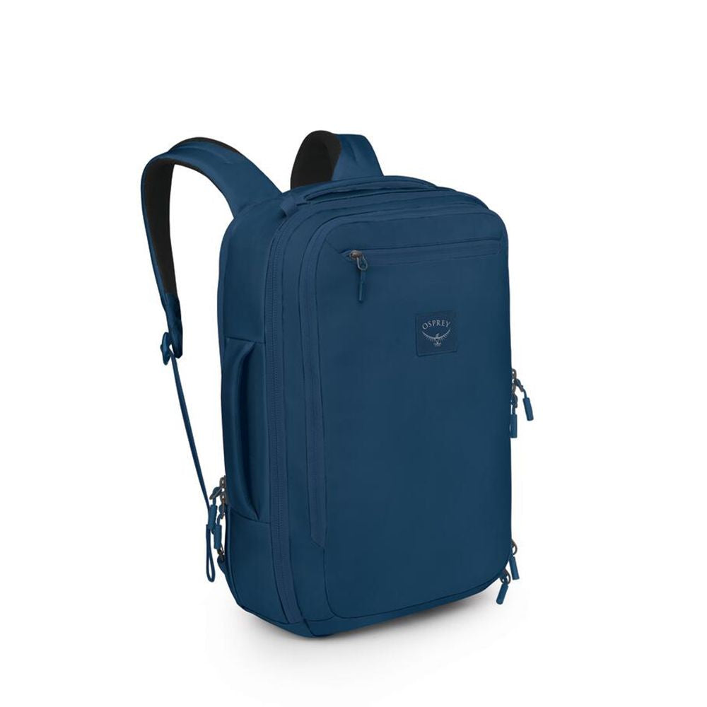 Osprey Aoede Briefpack 22L in Antique Blue — front view # color_Antique Blue