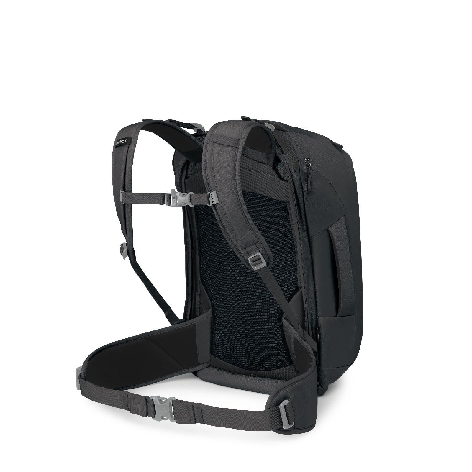 Osprey Fairview 40 Extended Fit Women's Travel Pack 40L in Black — back view