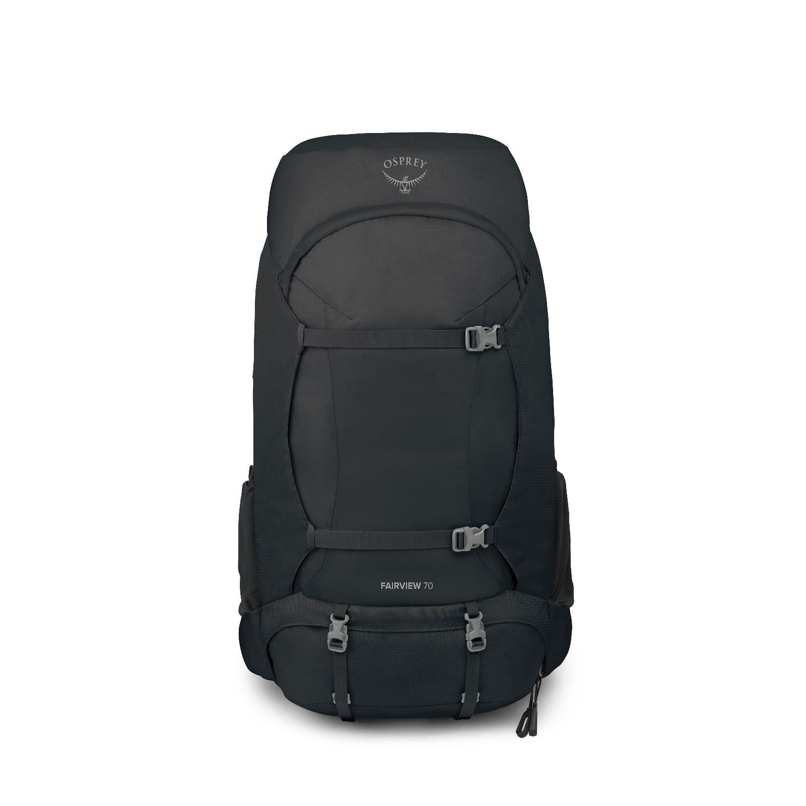 Osprey Fairview Trek 70 Women's Travel Backpack 70L in Black — angle view 2