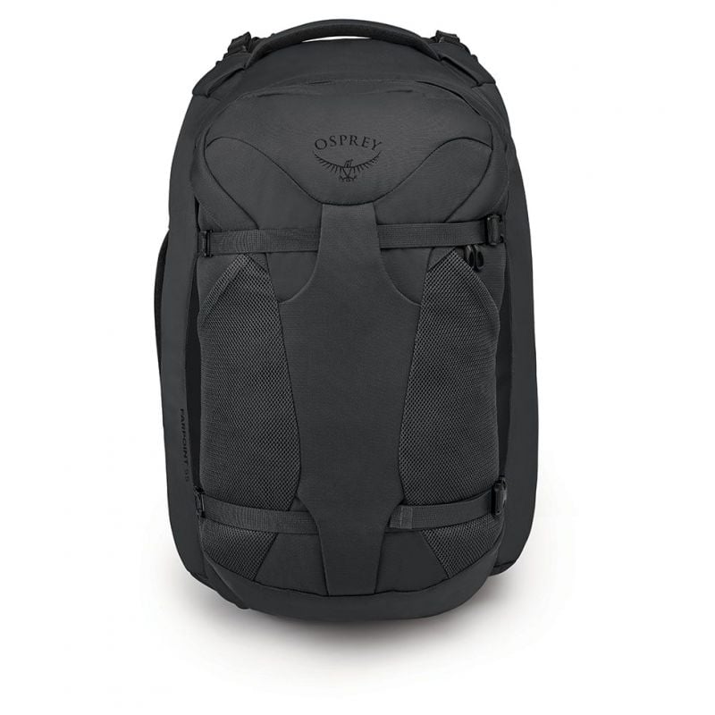 Osprey Farpoint Travel Pack-55L in Tunnel Vision Grey — front view 2