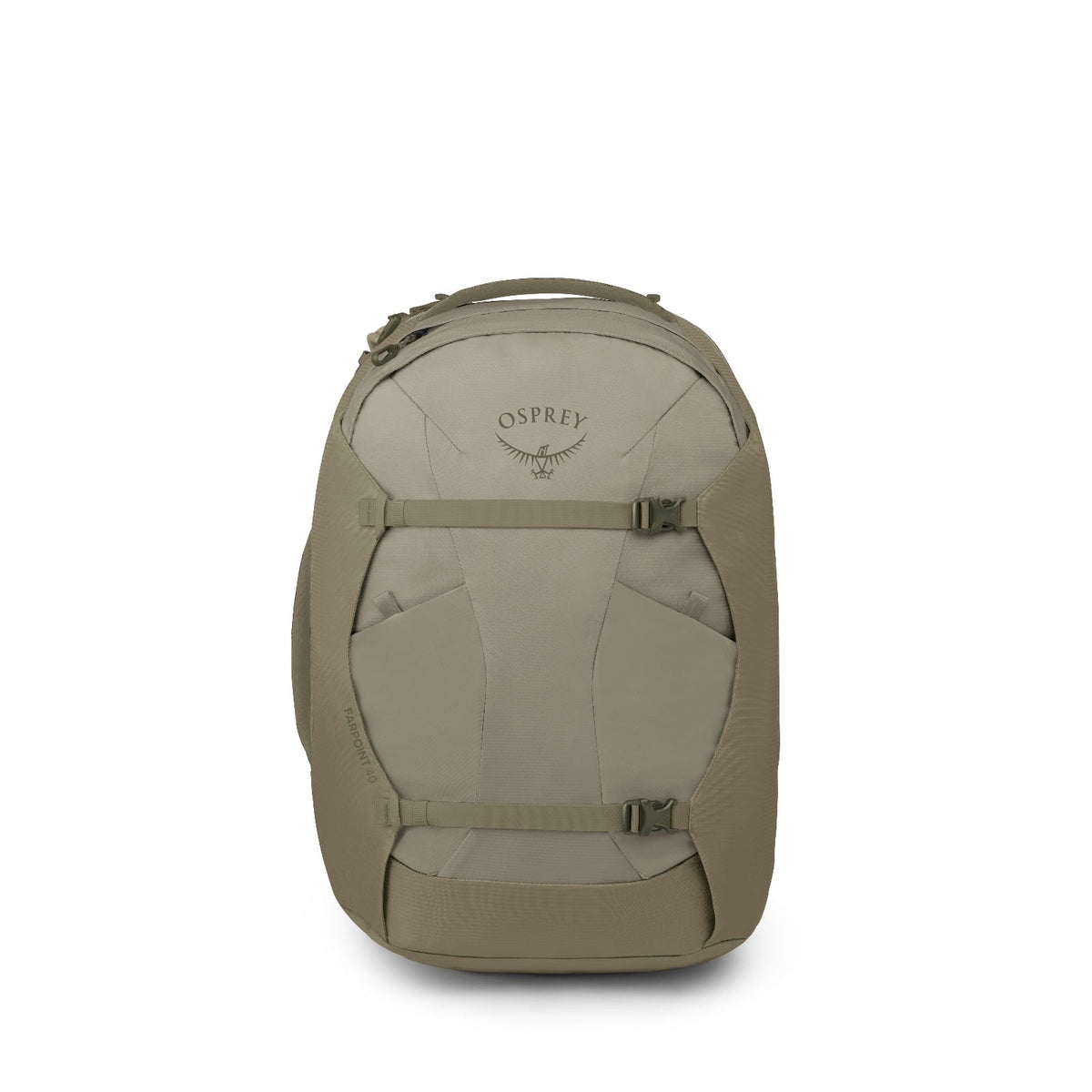 Osprey Farpoint Travel Pack-40L in Sawdust Tan — front view 2