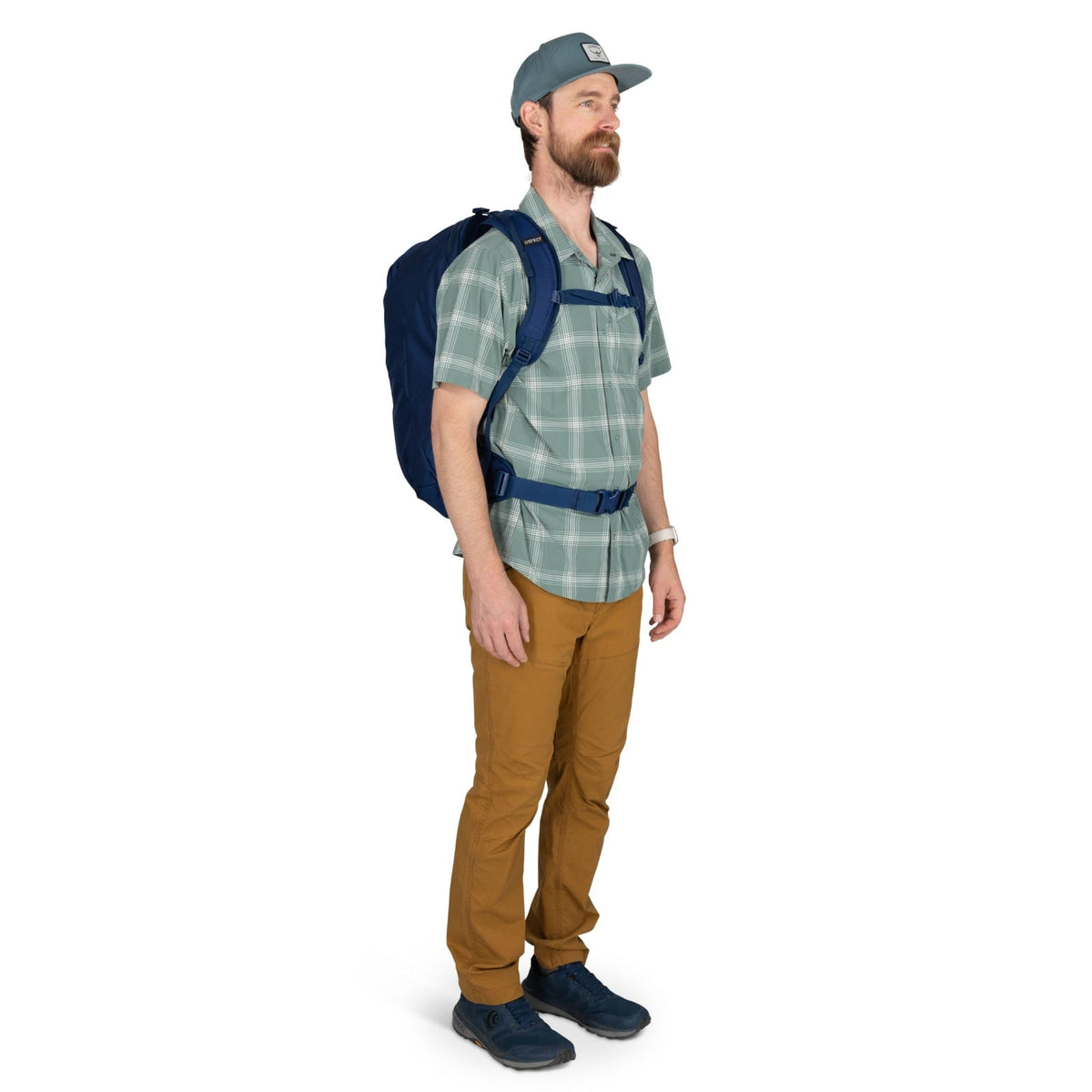 Osprey Farpoint Travel Pack-40L in Antique Blue — lifestyle