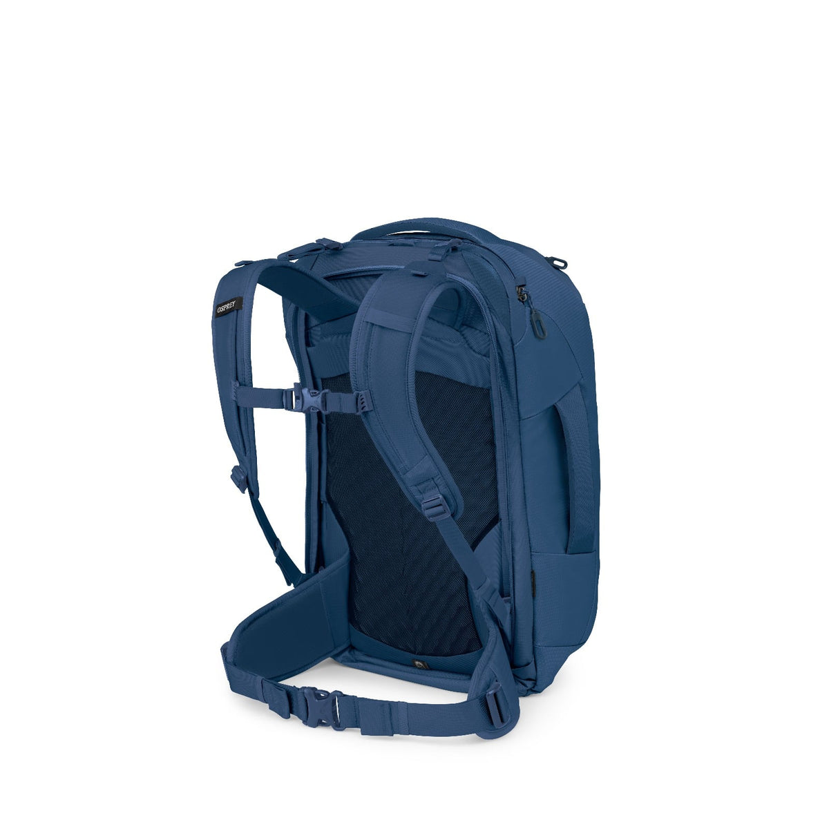 Osprey Farpoint Travel Pack-40L in Antique Blue — back view