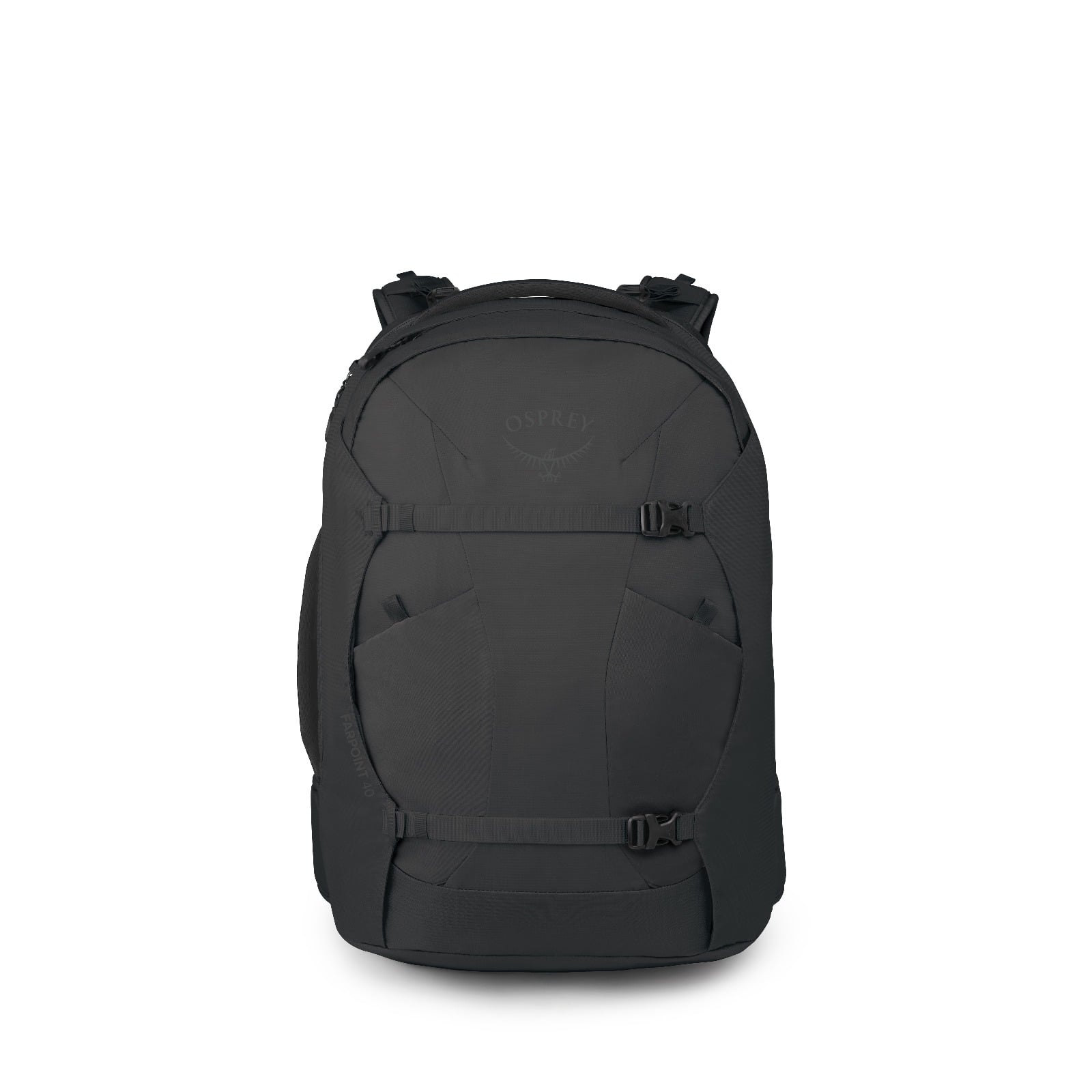 Osprey Farpoint 40 Extended Fit Travel Pack 40L in Black — front view