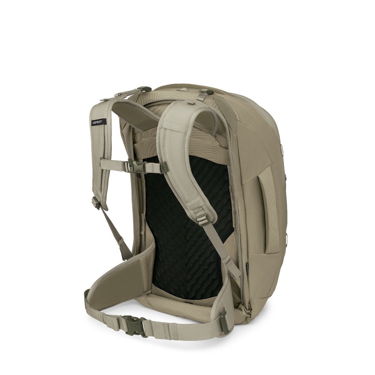 Osprey Farpoint Travel Pack-55L in Sawdust Tan — back view