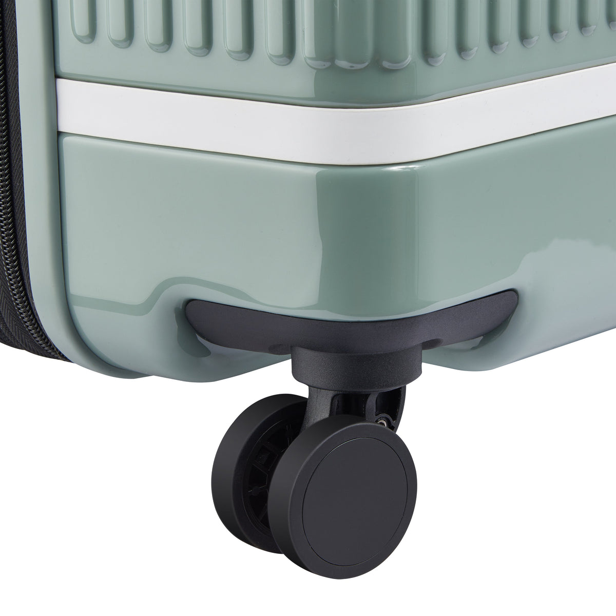 Delsey Spin Me Away Large Expandable Spinner in Sage Green — detail view 2