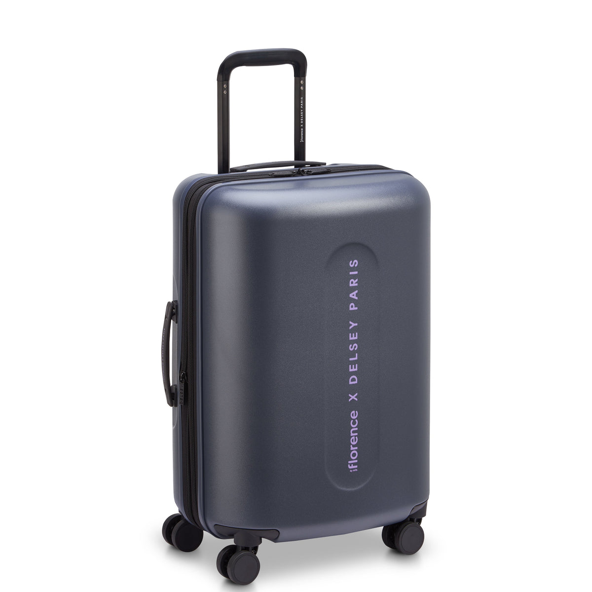 Delsey Catch Flights Carry-On Plus Expandable Spinner in Anthracite — front view