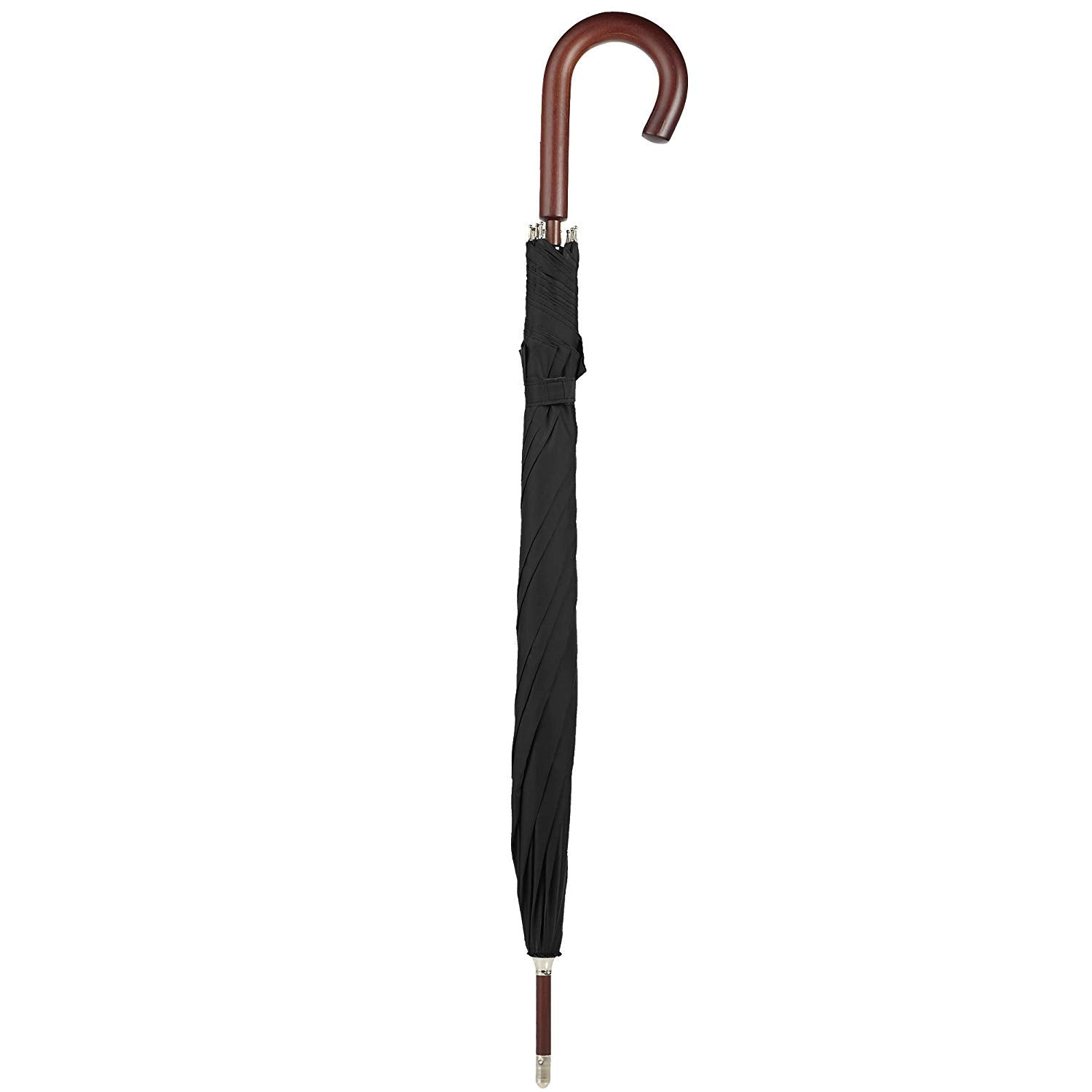 Totes 9302 Stately Auto Wooden Stick Umbrella, view 3