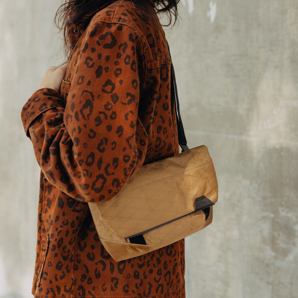 Peak Design Field Pouch in Coyote — lifestyle # color_Coyote