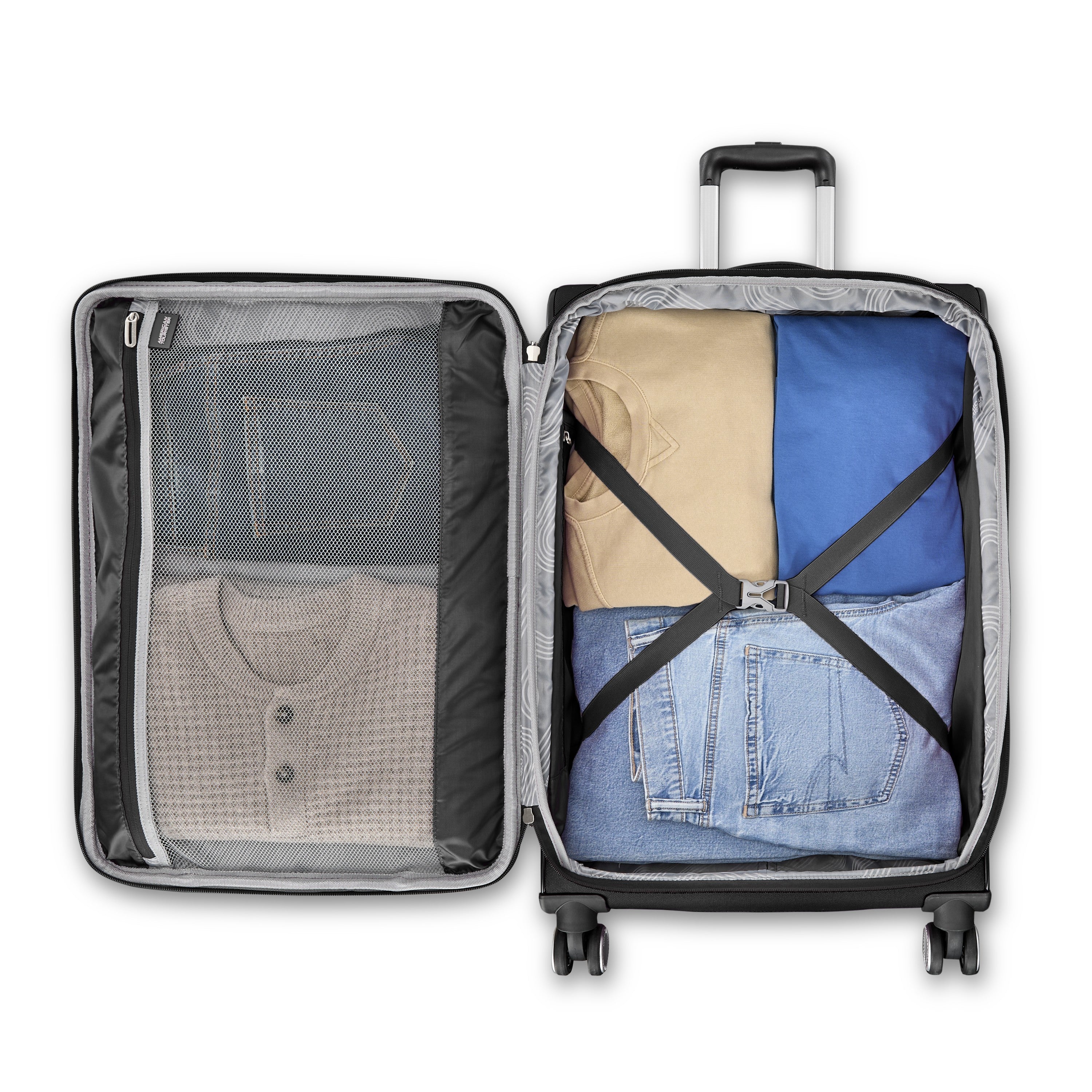 American Tourister 4 Kix 3.0 Carry-On Spinner (20-inch) - BLACK