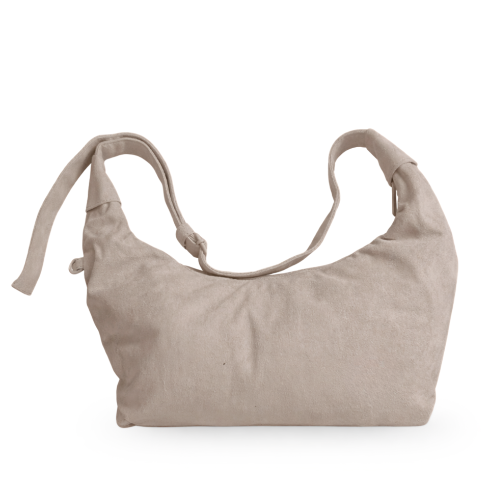 BoBo Crossbody Bag in Light Brown - suede