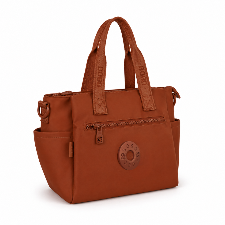 BoBo Handbag in Reddish Brown - nylon