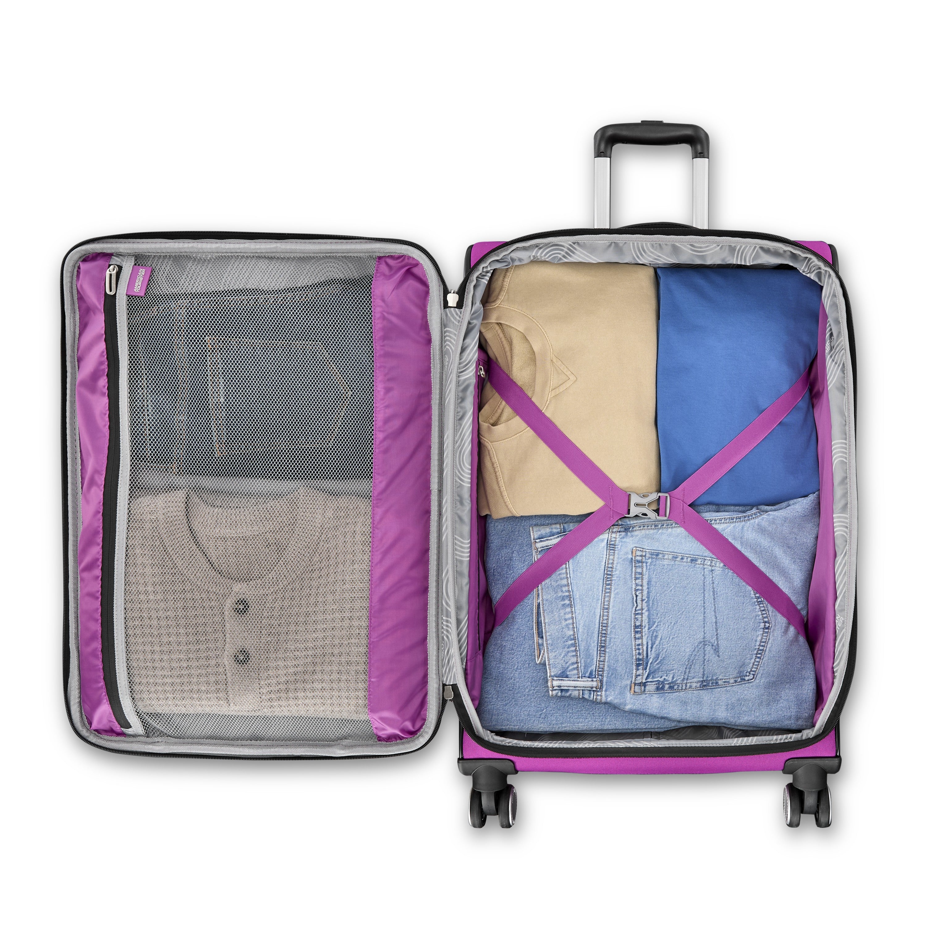 American Tourister 4 Kix 3.0 Carry-On Spinner (20-inch) - HYPER VIOLET