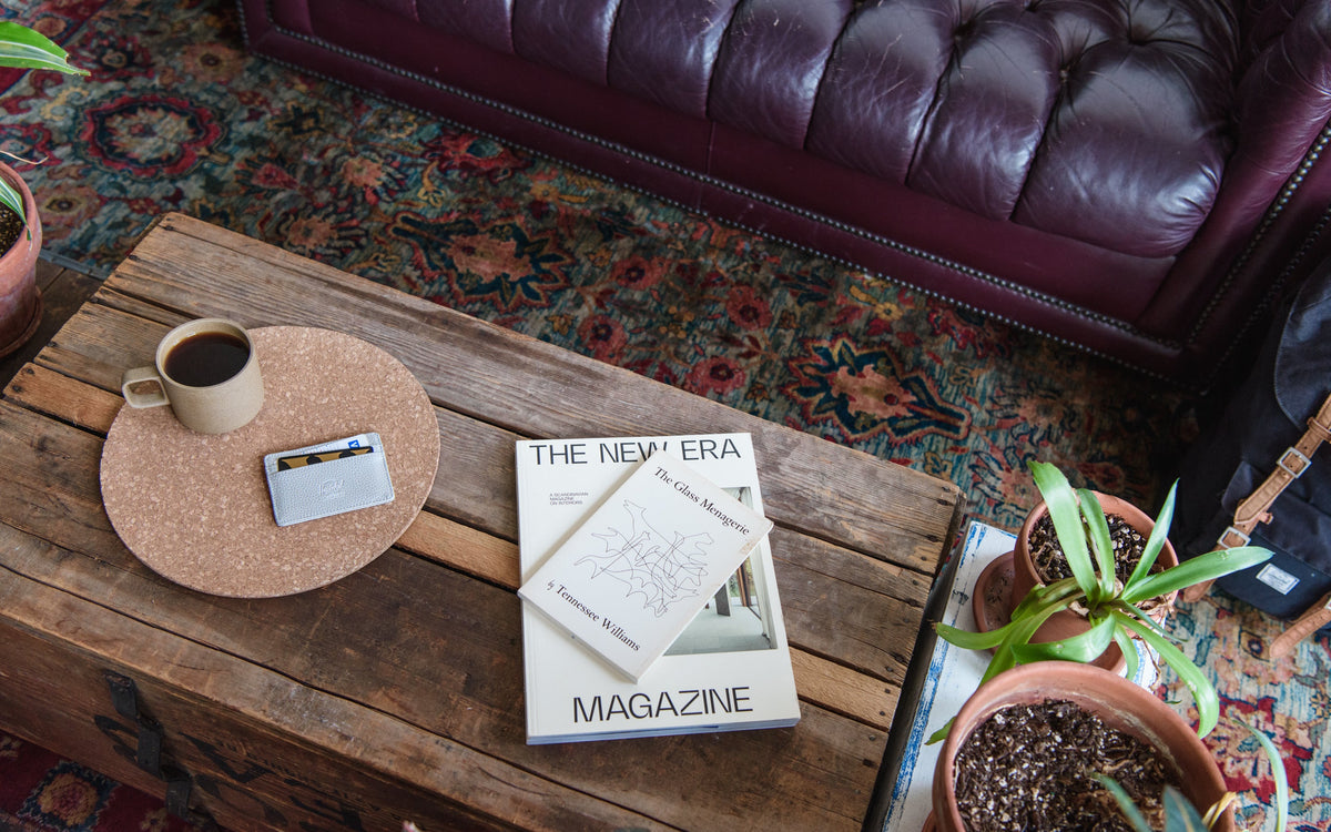 Herschel Charlie Cardholder Vegan Leather Wallet in Silver Metallic — lifestyle